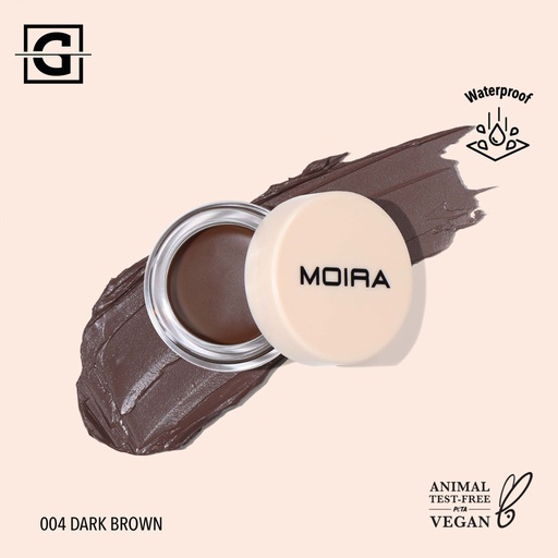 MOIRA POMADA PARA CEJAS DEFINE Y MOLDEA 004 MARRON OSCURO