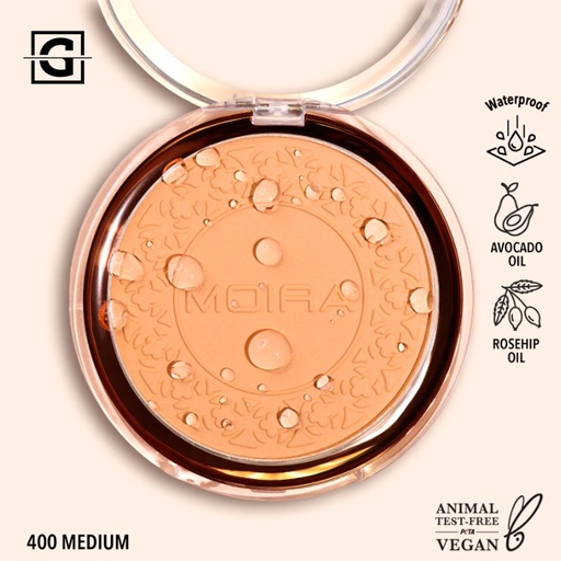 MOIRA POLVO COMPACTO A PRUEBA DE AGUA SOFT FOCUS WATERPROOF 400