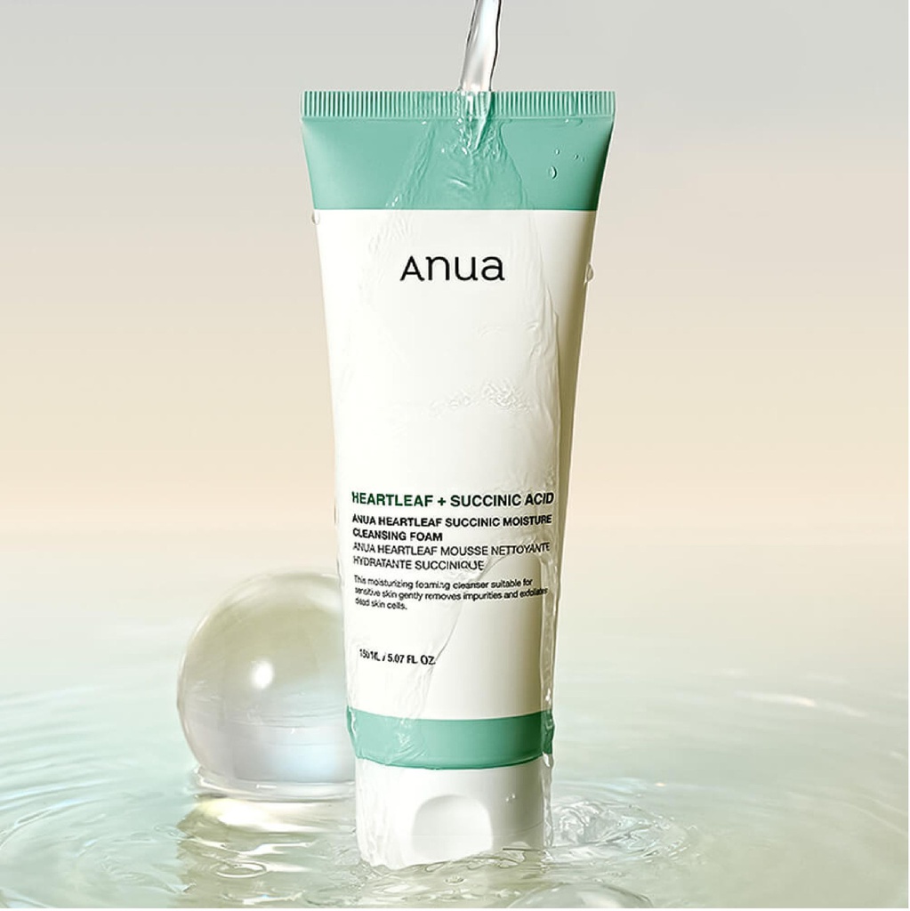 ANUA ESPUMA LIMPIADORA SEBOREGULADORA SUCCINIC MOISTURE CLEANSING FOAM 150 ML