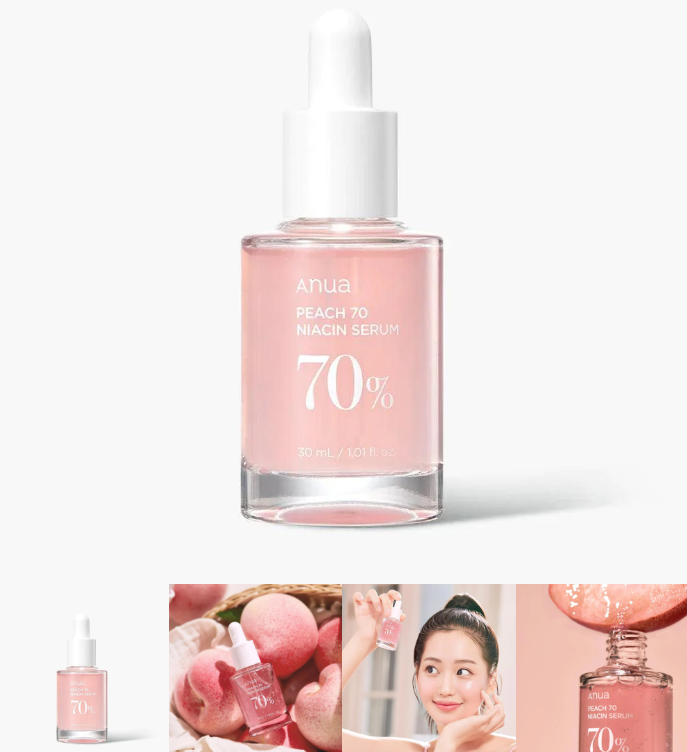 ANUA SUERO AFINADOR DE POROS PEACH 70 NIACIN SERUM 70% 30 ML