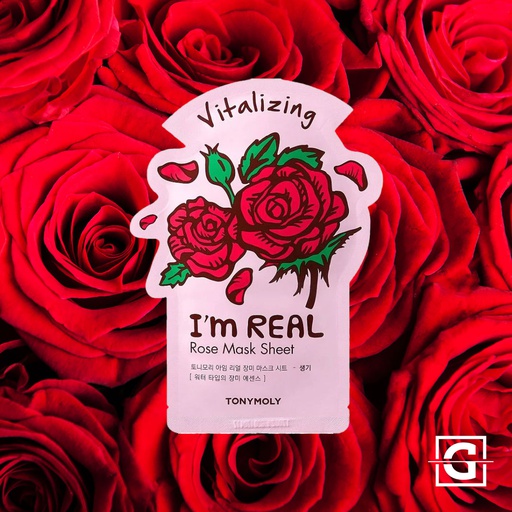[8806194024141] TONYMOLY MASCARILLA FACIAL I'M REAL REVITALIZANTE DE ROSAS