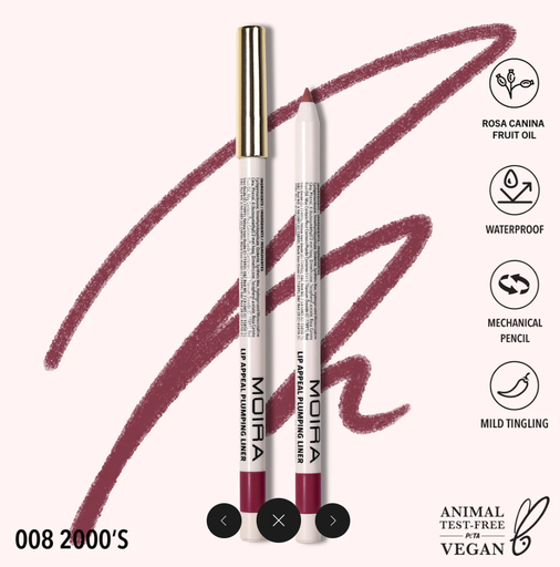 [840222311214] MOIRA DELINEADOR DE LABIOS LIP APPEAL PLUMPING LINER 008 DECADAS 2000