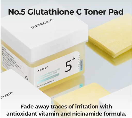 [8809652581781] NUMBUZIN TONICO EN PADS DE DOBLE CARA No. 5+ VITAMIN - NIACINAMIDE CONCENTRATED PAD BRIGHTENING ANTIOXIDANT