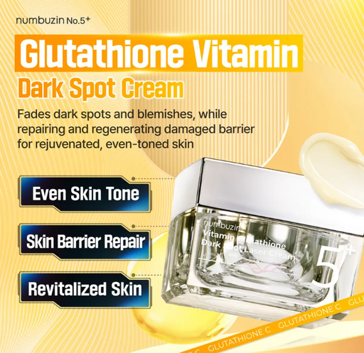 [8809652585055] NUMBUZIN HIDRATANTE FACIAL ANTIMANCHAS No. 5+ VITAMIN GLUTATHIONE DARK SPOT LASER CREAM