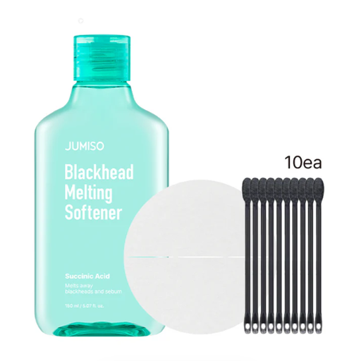 [8809655951970] JUMISO TONICO BLACKHEAD MELTING SOFTNER 150ML, COTTON PAD, COTTON SWAB