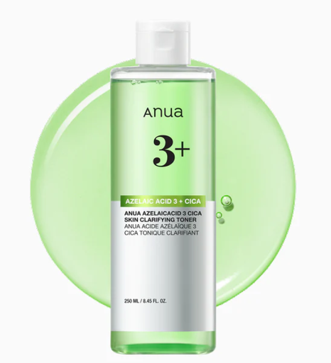 [8800307370743] ANUA TONICO ANTIACNE AZELAICO ACID 3+ CICA SKIN CLARIFYING TONER 250 ML