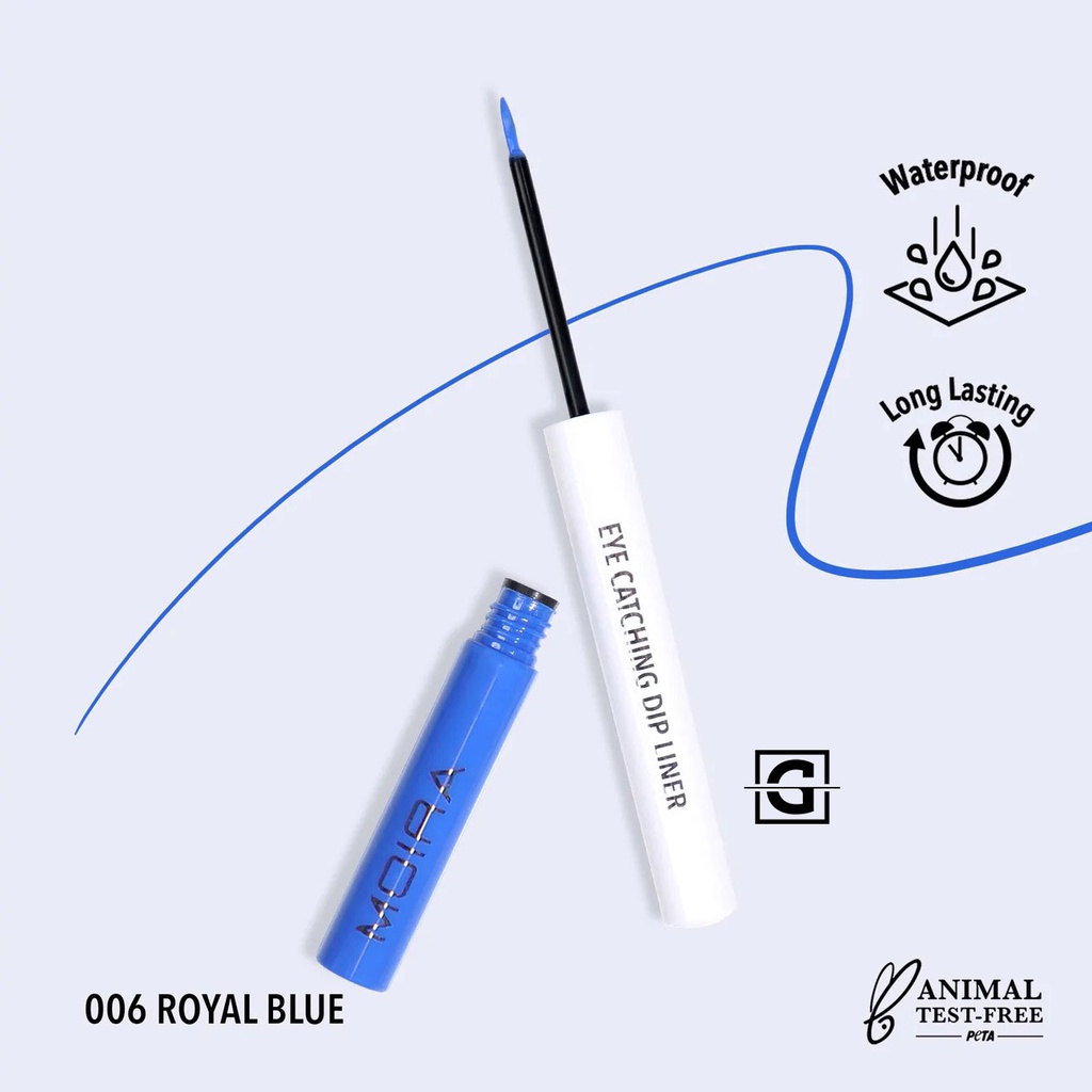 MOIRA DELINEADOR PARA OJOS EYE CATCHING DIP LINER 006 ROYAL BLUE