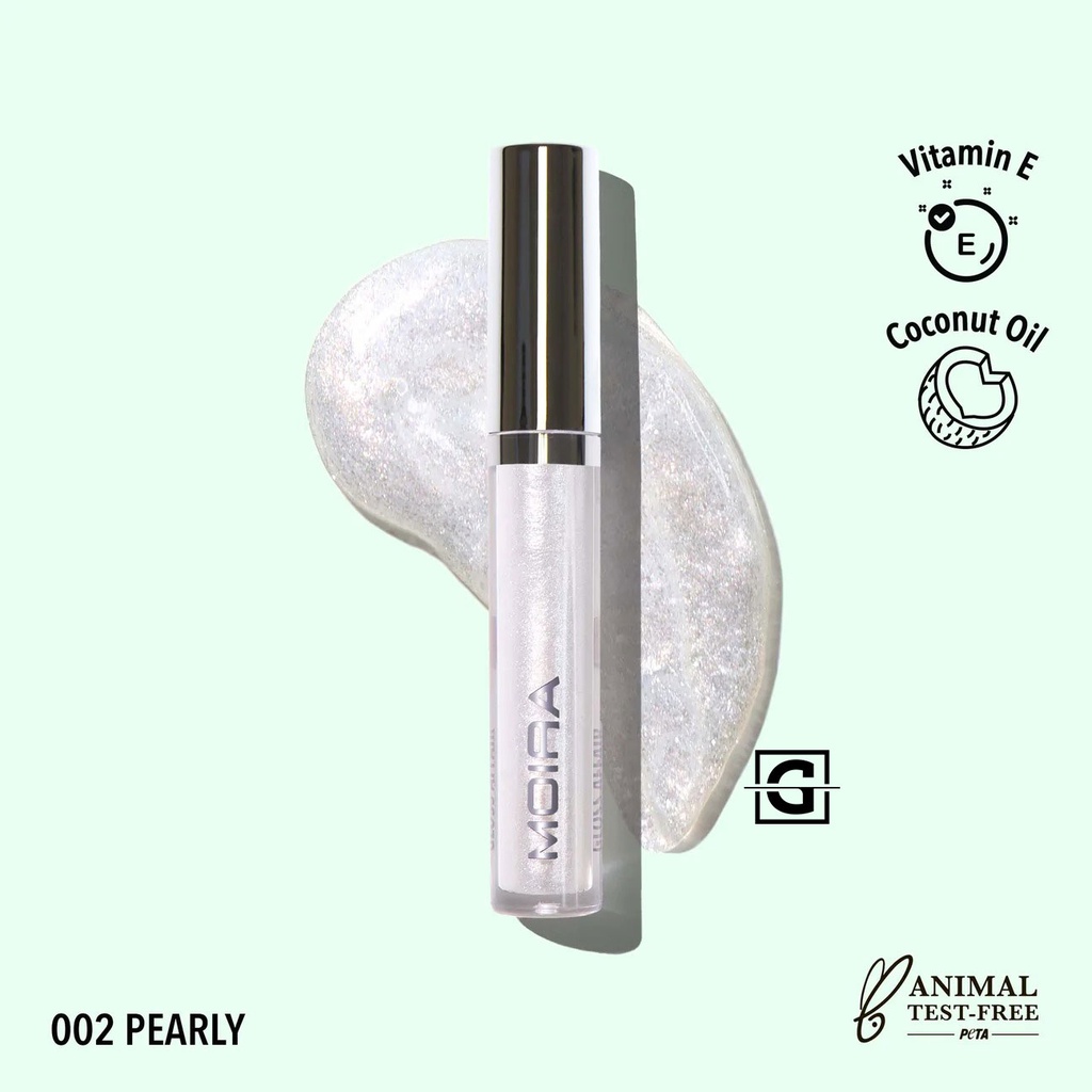 MOIRA GLOSS AFFAIR LIP 002 PEARLY