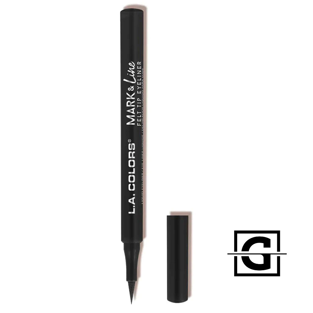 L.A. COLORS DELINEADOR DE OJOS CON PUNTA DE FIELTRO MARK &amp; LINE BLACK