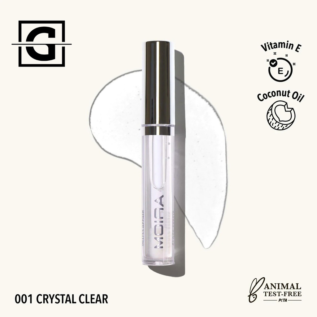 MOIRA GLOSS AFFAIR LIP 001 CRYSTAL CLEAR