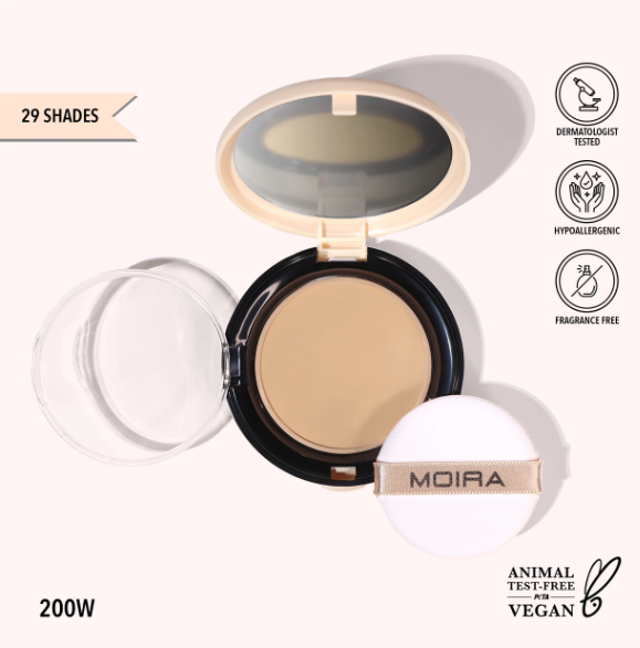 MOIRA BASE DE MAQUILLAJE EN POLVO COMPLETE WEAR POWDER FOUNDATION 200W