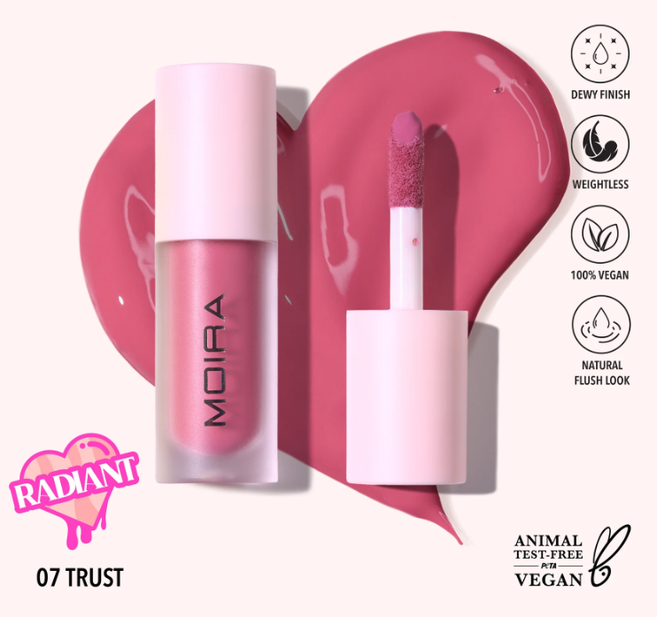 MOIRA RUBOR LIQUIDO LOVE STEADY LIQUID BLUSH 007 TRUST