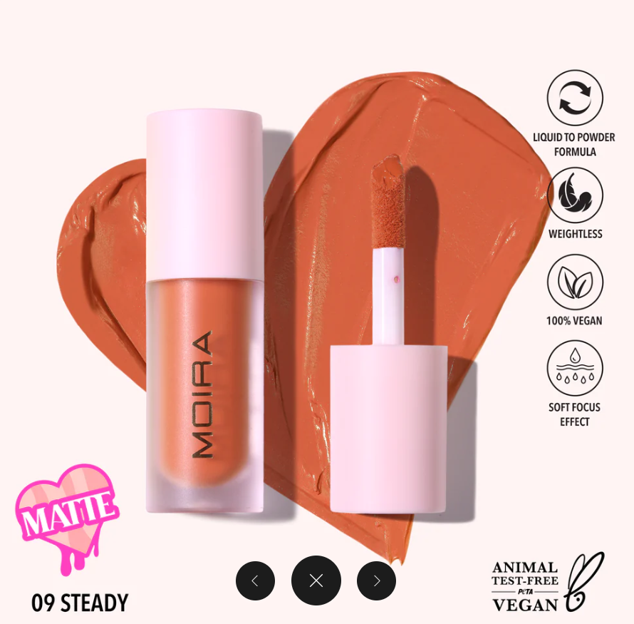 MOIRA RUBOR LIQUIDO LOVE STEADY LIQUID BLUSH 009 STEADY