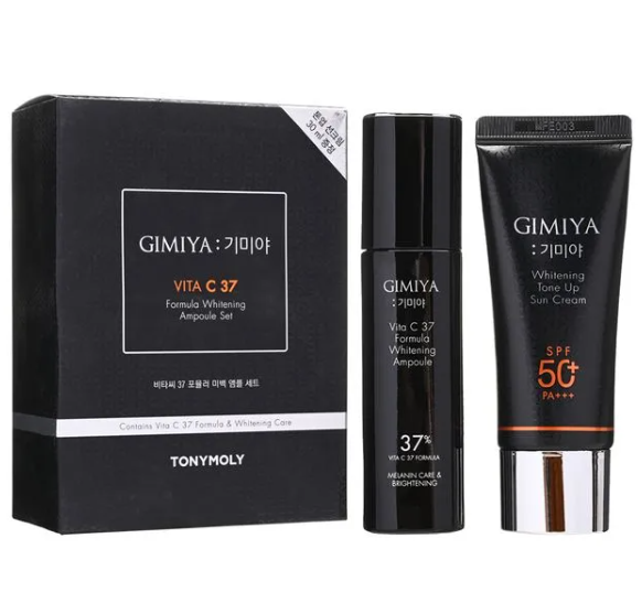 TONYMOLY SET PREMIUM DE AMPOULE Y BLOQUEADOR GIMIYA VITA C 37