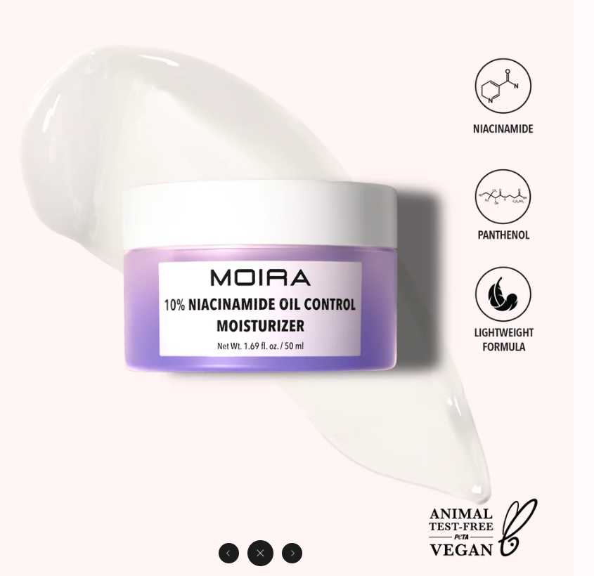 MOIRA HIDRATANTE FACIAL CONTROL GRASA 10% NIACINAMIDE OIL CONTROL