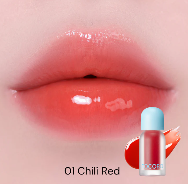 TOCOBO BALSAMO LABIAL JUICY BERRY PLUMING LIP OIL 01 CHILL RED