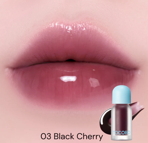 TOCOBO BALSAMO LABIAL JUICY BERRY PLUMING LIP OIL 03 BLACK CHERRY