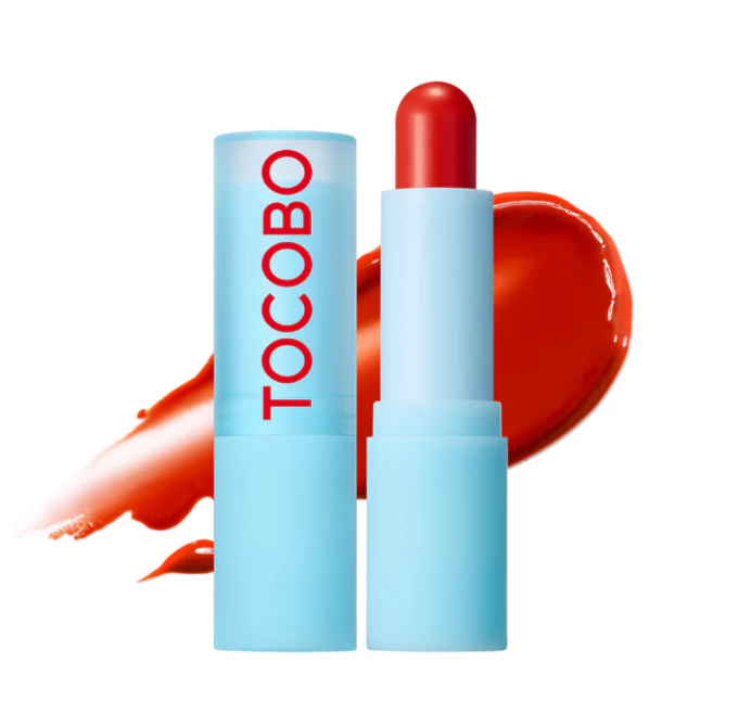 TOCOBO BALSAMO LABIAL GLASS TINTED LIP BALM 013 TANGERINE RED