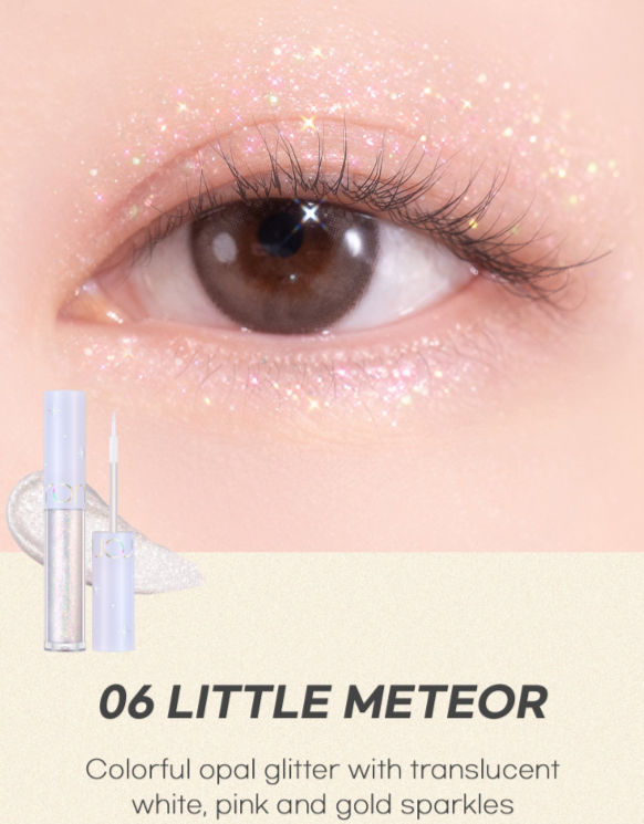 ROM&amp;ND DELINEADOR LIQUIDO THE UNIVERSE LIQUID GLITTER LITTLE METEOR 06