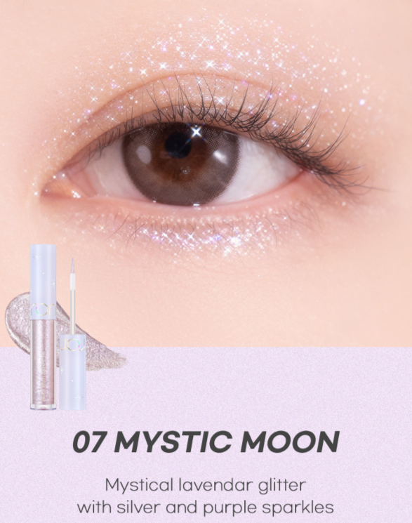 ROM&amp;ND DELINEADOR LIQUIDO DE OJOS THE UNIVERSE LIQUID GLITTER 07 MYSTIC MOON