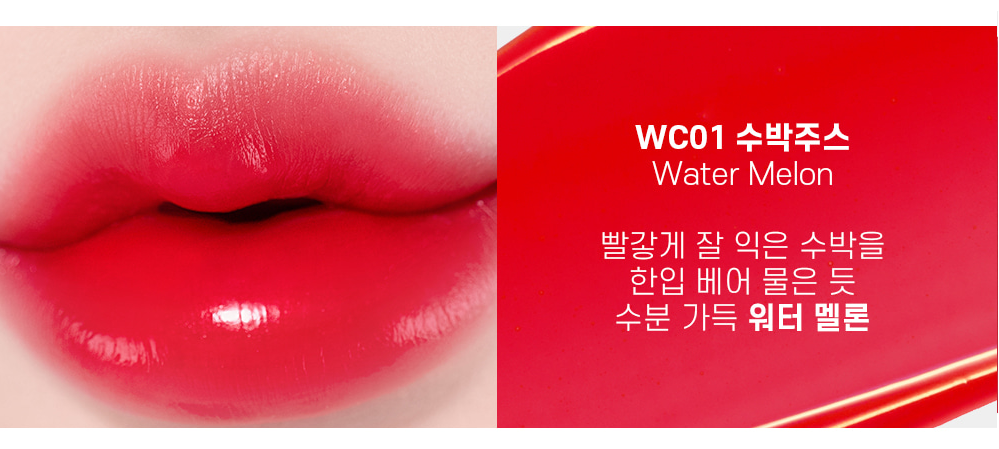 MOOLDA TINTA LABIAL TATTOO FIXING LIP WATER &amp; OIL PAINTING TINT WC01 WATER MELON