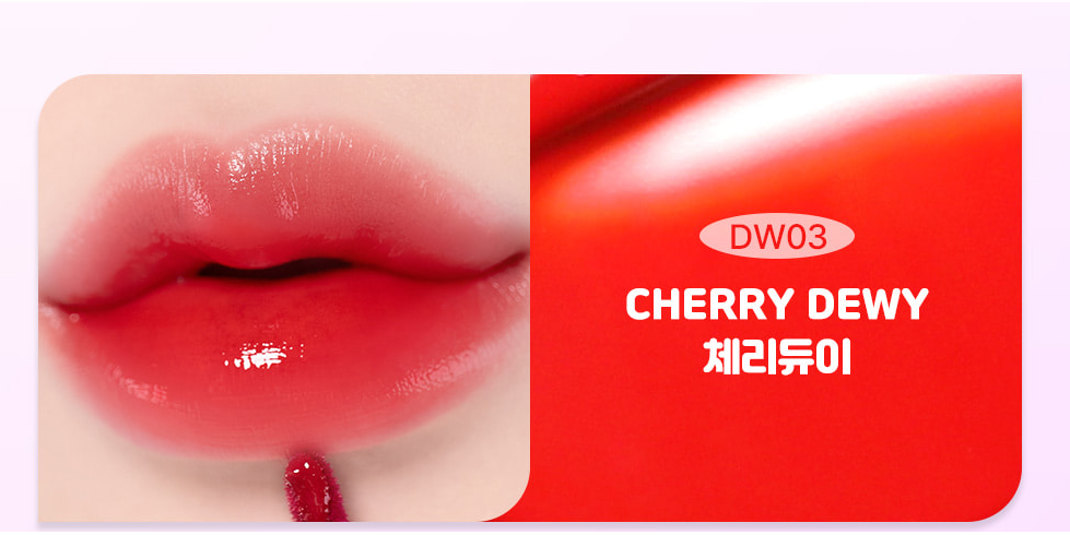 MOOLDA TINTA PARA LABIOS GLOW DEWEY TINT DW03 CHERRY DEWY