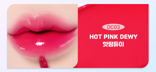 MOOLDA TINTA PARA LABIOS GLOW DEWEY TINT DC03 HOT PINK DEWY