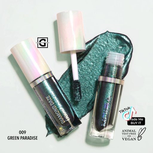 [840222300287 DLS009] MOIRA SOMBRA LIQUIDA DIAMOND DAZE 009 GREEN PARADISE