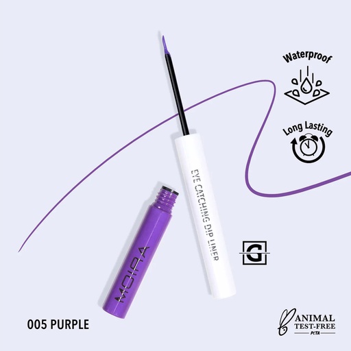 [840222301031 ECD005] MOIRA DELINEADOR PARA OJOS EYE CATCHING DIP LINER 005 PURPLE