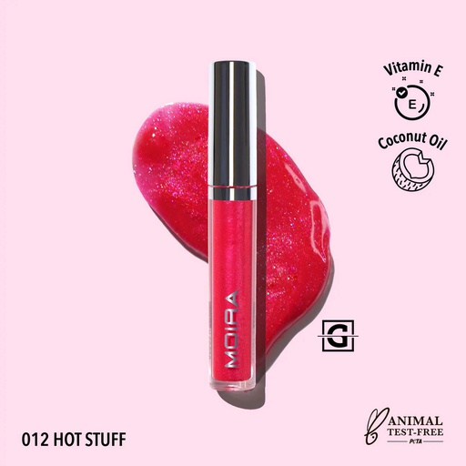 [816180025395 GLG012] MOIRA GLOSS AFFAIR LIP 012 HOT STUFF