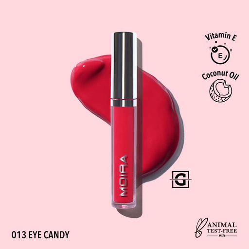 [816180025401 GLG013] MOIRA GLOSS AFFAIR LIP 013 EYECANDY