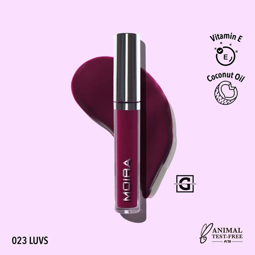 [816180025500 GLG023] MOIRA GLOSS AFFAIR LIP 023 LUVS