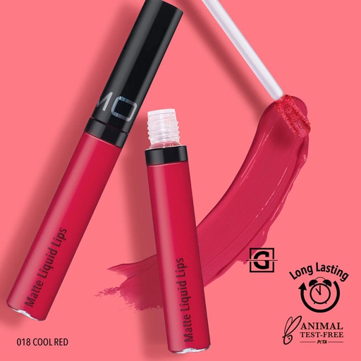 [816180020819 MLL018] MOIRA LABIAL LIQUIDO MATTE INDELEBLE 018 COOL RED