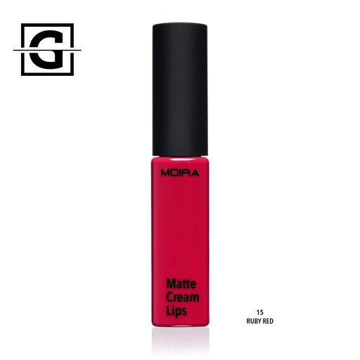 [816180020505 LMC015] MOIRA LABIAL EN CREMA MATE 015 RUBY RED