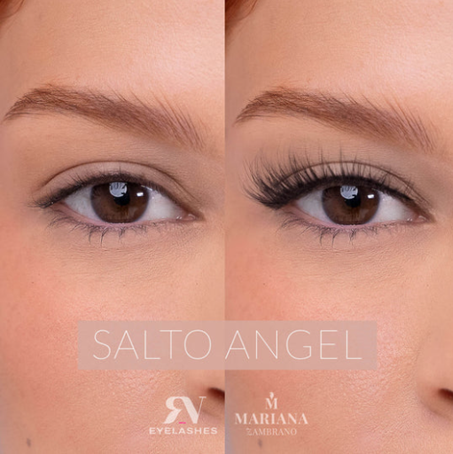 [763600000373 ANGEL] RV EYELASHES PESTAÑAS PREMIUM EDITION MARIANA ZAMBRANO 100% SEDA SALTO ANGEL