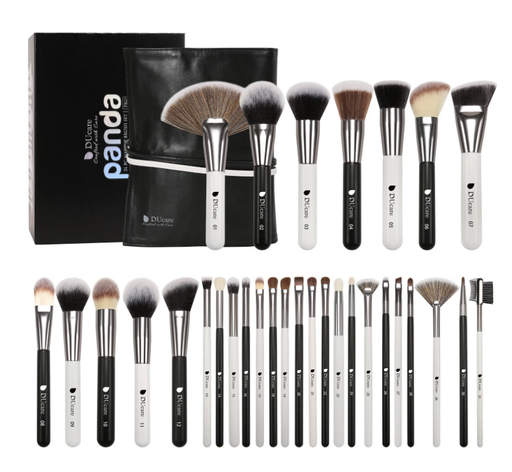 [6971651824380] DUCARE SET DE 31 BROCHAS PARA MAQUILLAJE MODELO PANDA