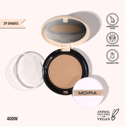 [816180027115 CPF400] MOIRA BASE DE MAQUILLAJE EN POLVO COMPLETE WEAR POWDER FOUNDATION 400W