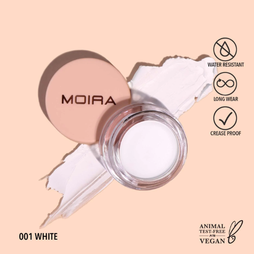 [840222302465 LAS001] MOIRA PRIMER SOMBRA LASTING PRIMING CREAM SHADOW 001 WHITE