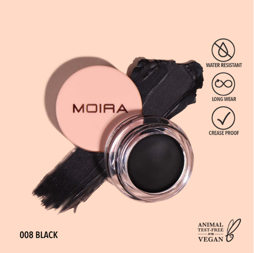 [840222302533 LAS008] MOIRA PRIMER SOMBRA LASTING PRIMING CREAM SHADOW 008 BLACK