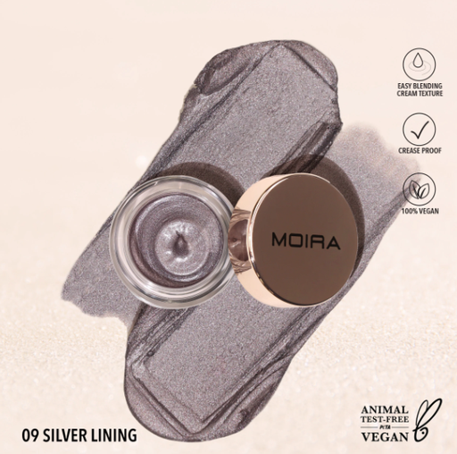 [840222307217 ESC009] MOIRA SOMBRA EN CREMA EVERLUST SHIMMER 009 SILVER LINING