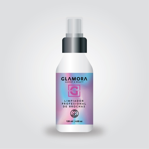 [763600001128] GLAMORA LIMPIADOR DE BROCHAS PROFESIONAL 120 ML