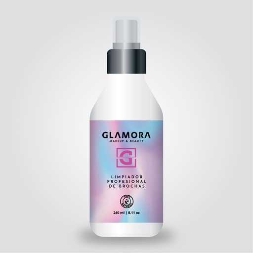 [763600001129] GLAMORA LIMPIADOR DE BROCHAS PROFESIONAL 240 ML