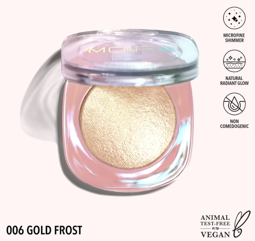 [840222308962 DHL006] MOIRA ILUMINADOR DREAMLIGHT HIGHLIGHTER 006 GOLD FROST