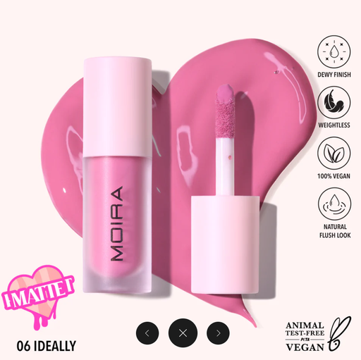 [840222306432 LLB006] MOIRA RUBOR LIQUIDO LOVE STEADY LIQUID BLUSH 006 IDEALLY