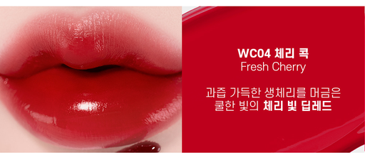 [8809628886674] MOOLDA TINTA LABIAL TATTOO FIXING LIP WATER &amp; OIL PAINTING TINT WC04 FRESH CHERRY